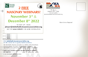 Free Masonry Webinars Presented By Industry Experts