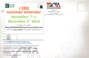 Free Masonry Webinars Presented By Industry Experts
