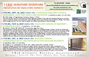 Free Masonry Webinars Presented By Industry Experts