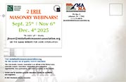 Free Masonry Webinars Presented By Industry Experts